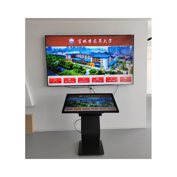 宣城市老年大學(xué)觸摸查詢機，雙屏顯示安裝調(diào)試完成