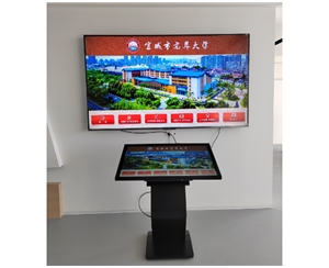 宣城市老年大學觸摸查詢機，雙屏顯示安裝調(diào)試完成